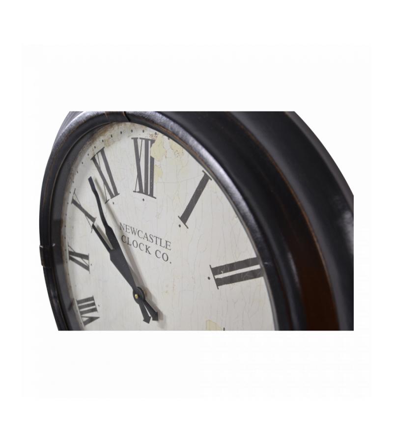 Unieke wandklok Newcastle 62x8 cm